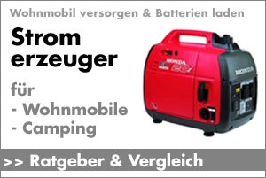 Stromerzeuger fürs Wonmobil und Reisemobil