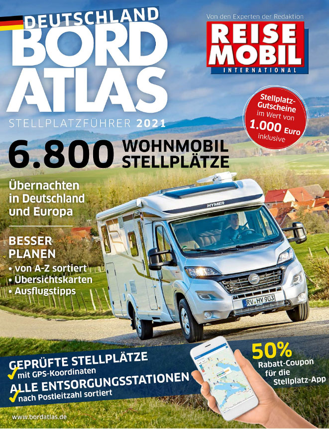 Wohnmobil Bordatlas - 6800 Stellplätze im Stellplatzführer | WoMoFLAIR Buchtipp